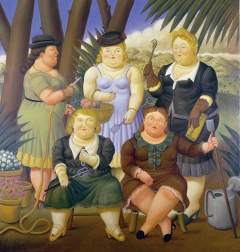 Fernando Botero Painting - Por Amor al Arte 2 Fernando Botero